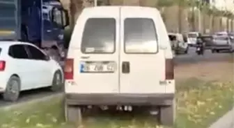 İzmir'de orta refüjü kullanan sürücüye ceza yağdı