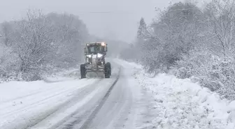 Kastamonu'da yoğun kar yağışı etkili oluyor