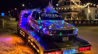 LED ışıklarla süslenen Toros dikkat çekti