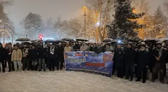 Malatya'da Gazze'ye destek yürüyüşü yapıldı