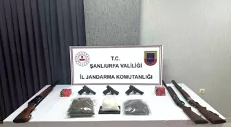 Viranşehir'de uyuşturucu ve silah ele geçirildi