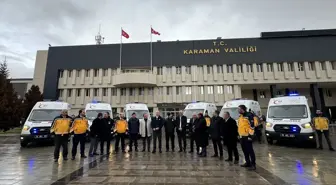 Karaman'da 6 ambulans hizmete alındı