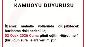 Şile'de okullar 1 gün süreyle tatil edildi