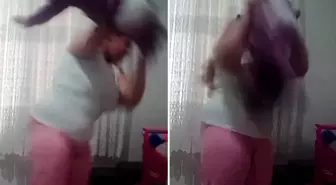 1 yaşındaki bebeğe anne şiddeti kamerada