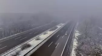 Anadolu Otoyolu'nun Düzce kesiminde sis etkili oldu