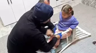 Batman'da sandalyeye sıkışan çocuğun imdadına itfaiye yetişti