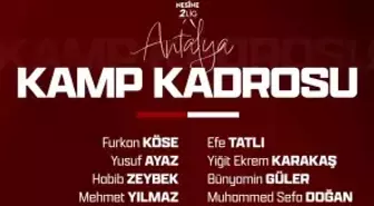 Elazığspor'da Antalya kampı kadrosu belli oldu