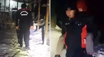 Kahramanmaraş'ta itfaiyeden karda hayat kurtaran müdahale