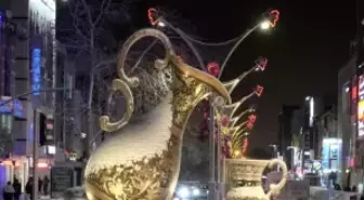 Kar altındaki Erzincan, dronla görüntülendi