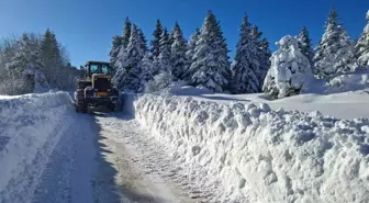 Kastamonu'da 328 köy yolunda kar küreme çalışmaları sürüyor