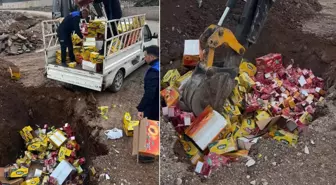 Öğrencilere yedireceklerdi! Hepsi toprağa gömüldü