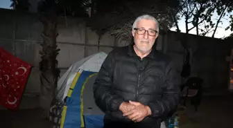 Parkta, çadırda yaşam mücadelesi