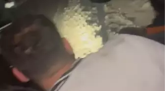 Yolcu otobüsünün şarampole devrildiği kaza kamerada: 4 yaralı