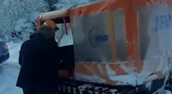 AFAD, kemoterapi hastasını kar engelini aşarak hastaneye ulaştırdı