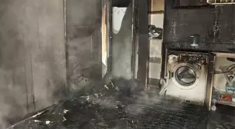 Alanya'da apartman dairesinde çıkan yangın hasara neden oldu
