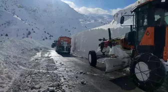 Çığ bölgesinde çalışan greyder şarampole yuvarlandı: Operatör hafif yaralandı