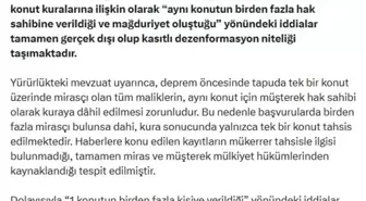 DMM'den Hatay'daki konut kuralarına ilişkin açıklama