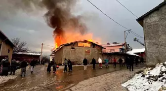 Domaniç'te ahır yangını korkuttu