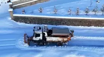Gümüşhane'de karla mücadele