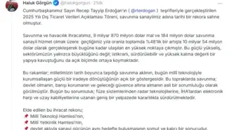 Haluk Görgün: Savunma ve havacılık ihracatımız rekor noktaya çıktı