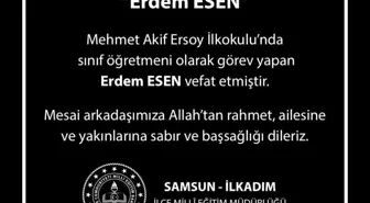 Sınıf öğretmeni kalp krizi sonucu hayatını kaybetti