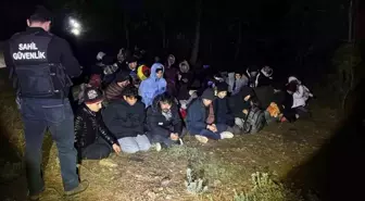 Fethiye'de 24'ü çocuk 58 düzensiz göçmen yakalandı