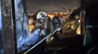 Antakya'da konteyner yangını