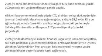 Bakan Şimşek: Dezenflasyon genele yayıldı