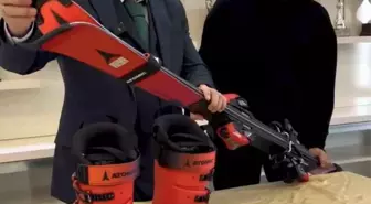 Başarılı sporcuya malzeme desteği