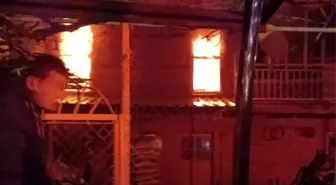 Beyşehir'de korkutan ev yangını