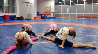 Bilecik'te cimnastik antrenmanları sürüyor