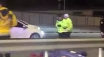 D-100 karayolunda otomobil ile çarpışan motosikletli hayatını kaybetti