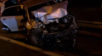 Esenler Tem Otoyolu'nda kaza: 2 yaralı