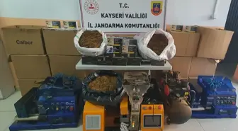 Kayseri'de 131 bin makaron ele geçirildi