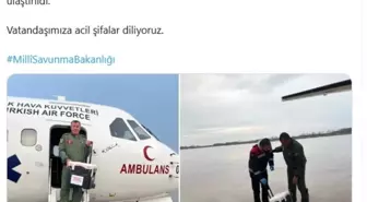 MSB: Hava Kuvvetleri'ne ait uçakla İzmir'den Samsun'a karaciğer grefti ulaştırıldı