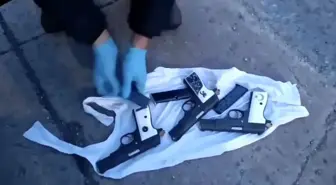 Samsun'da şüpheli araçtan 3 adet ruhsatsız tabanca ele geçirildi