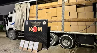 Afyonkarahisar'da 6 milyon 190 bin makaron ele geçirildi