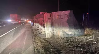 Alkollü tır sürücüsü trafik güvenliğini tehlikeye soktu