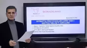 Bayburt'ta 8,7 milyon TL tüketicinin cebinde kaldı
