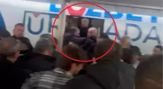 Bursa Büyükşehir Belediye Başkanı Bozbey'e saldırı girişimi; o anlar kamerada