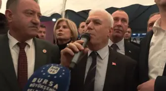 Bursa Büyükşehir Belediye Başkanı Bozbey'e saldırı girişimi; o anlar kamerada