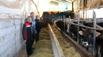 Erzincan'da aile hayvancılık işletmeleri ziyaret edildi