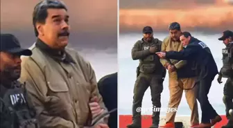 Herkes Maduro'nun helikopterden indikten sonra yaptığı hareketi konuşuyor