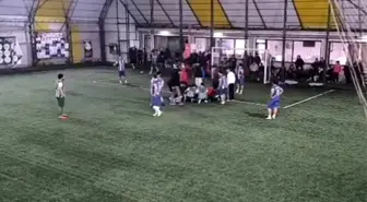 Köy ligi turnuvasında yürekler ağza geldi, saniyelerle kurtarıldı