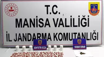 Soma'da 302 sentetik ecza ele geçirildi