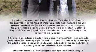 Başkan Okandan: 'Birlik ve beraberlik içinde Kayseri'miz için çalışmayı sürdüreceğiz'