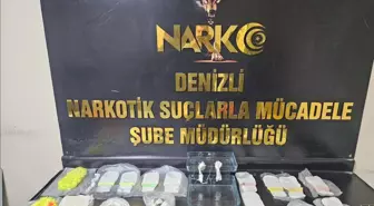 Denizli'de uyuşturucu operasyonu: 2 kilo 395 gram metamfetamin ele geçirildi