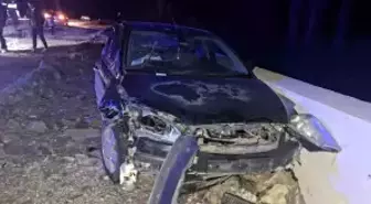 Hisarcık'ta otomobil ile motosiklete çarpıştı: 2 yaralı