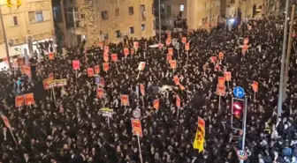 Burası İran değil İsrail! Binlerce Haredi Yahudisi soluğu sokakta aldı