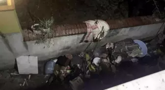 Mahalleliyi panikleten yangın, itfaiyenin müdahalesiyle son buldu